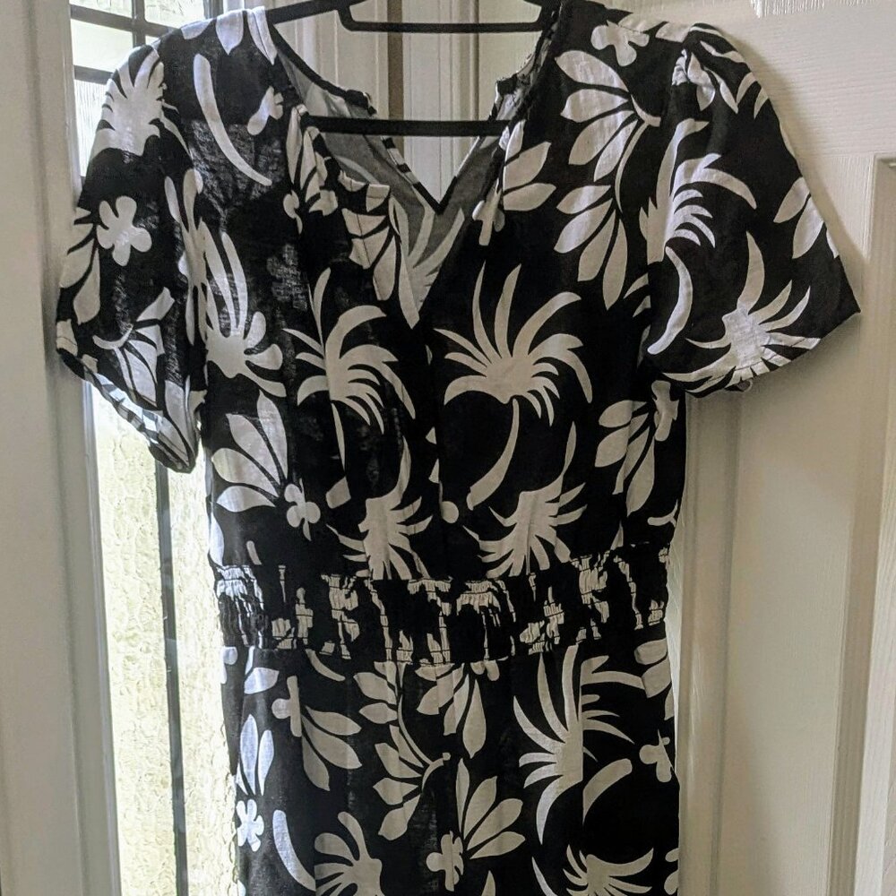 Nicole Miller - New York - Floral/Tropical Wide-Leg with side pockets Jumpsuit